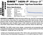 AeroTech I40N-P 38mm x 203mm Single Use DMS 1-Motor Kit - 094000