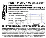 AeroTech J401FJ-14A RMS-54/1280 Reload Kit (1 Pack) - 104014