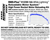 AeroTech H123W-14A RMS-38/240 Reload Kit (1 Pack) - 081214